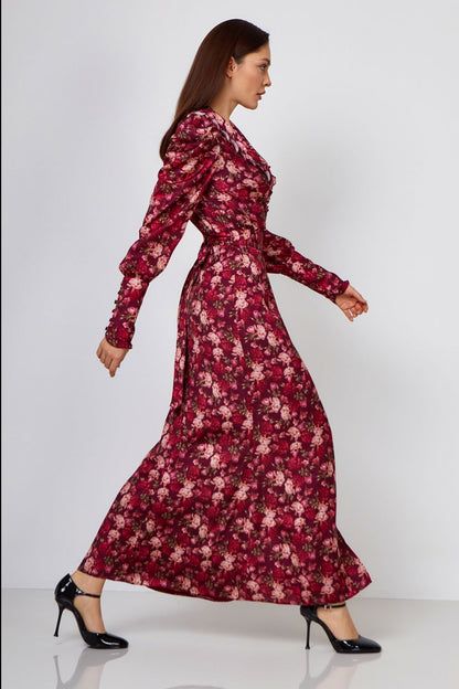 Wrap floral dress