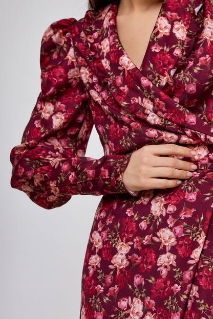 Wrap floral dress