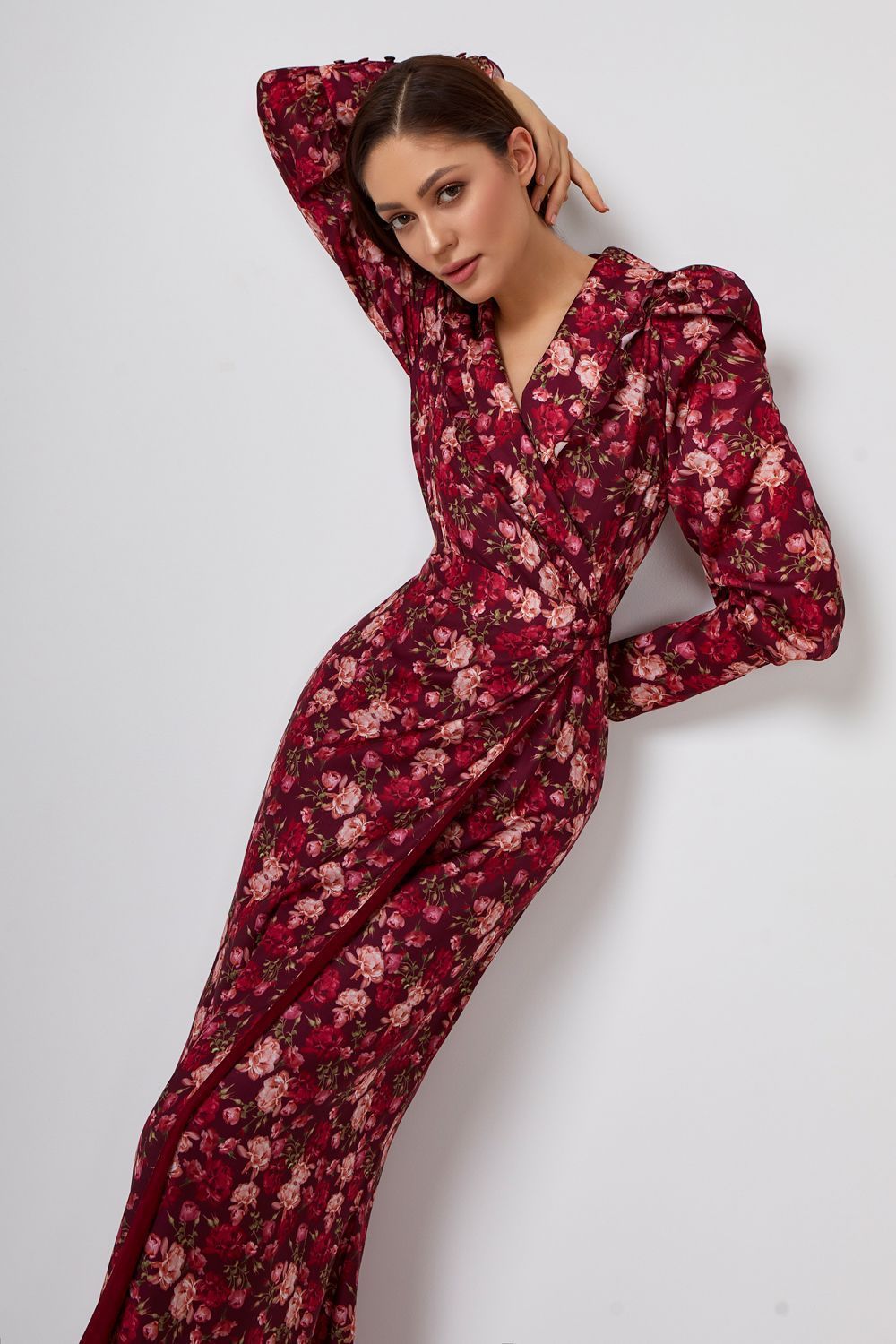 Wrap floral dress