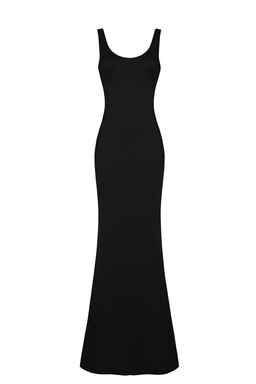 Dress with drapery on the back