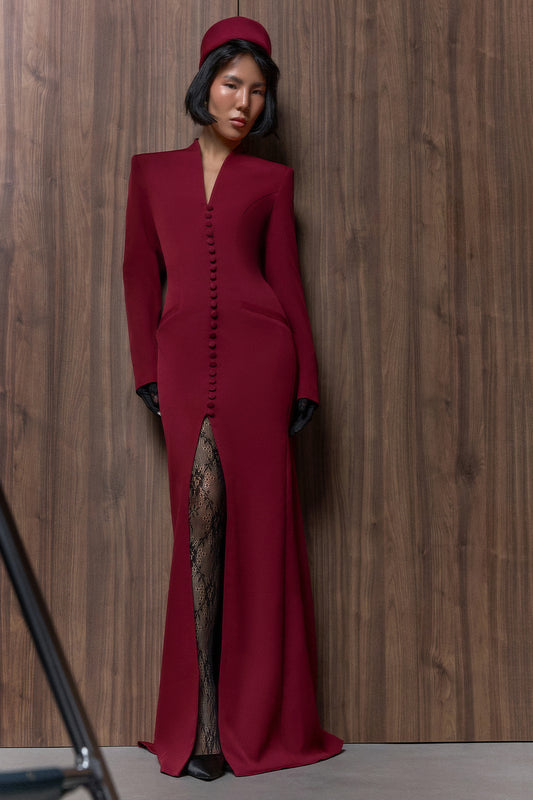 Structured Buttoned Maxi
