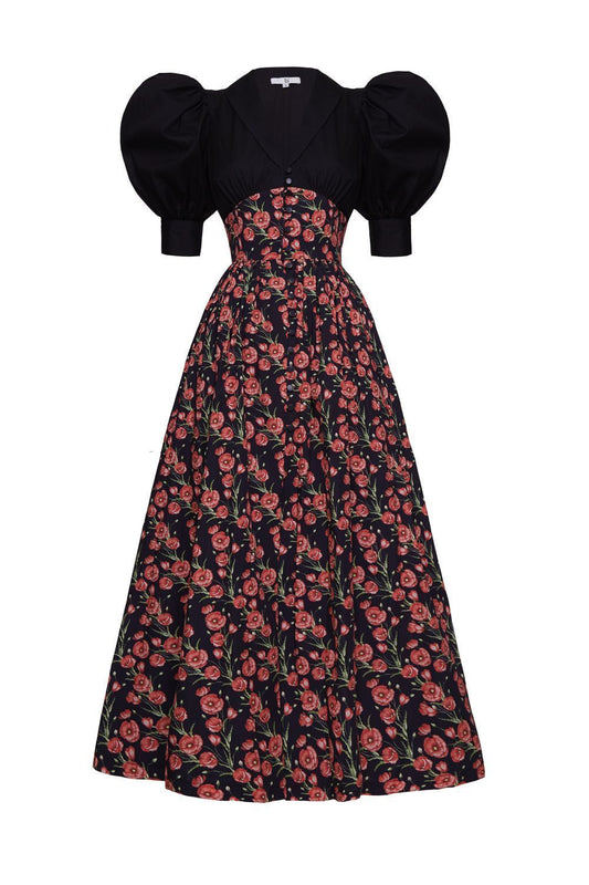 Floral Puff Sleeve Dress