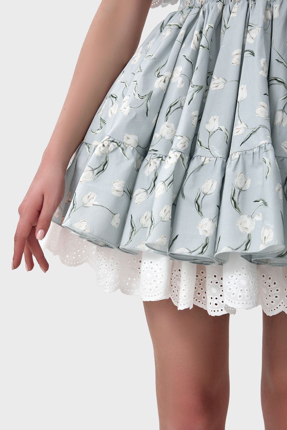 Fluffy skater dress