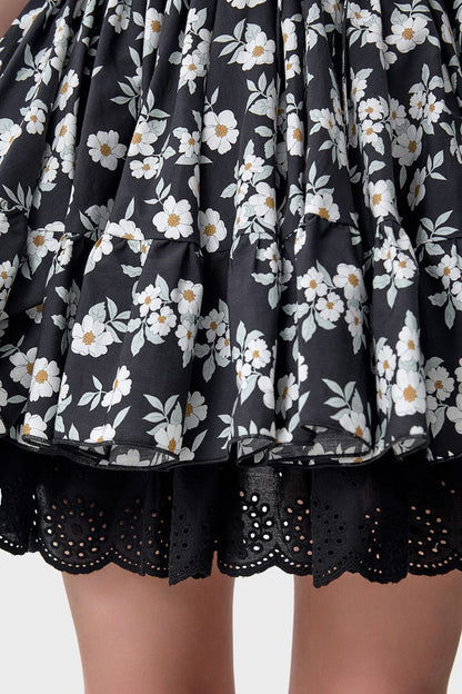 Fluffy skater dress