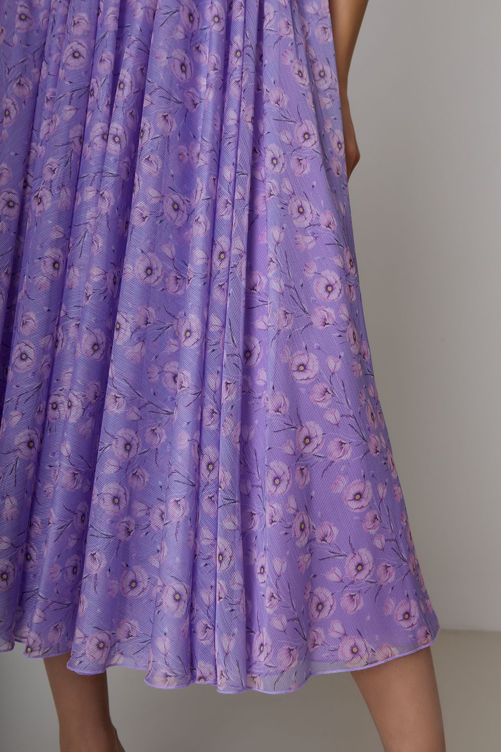 Dress with a corset top and a sun skirt