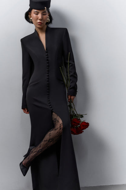Structured Buttoned Maxi