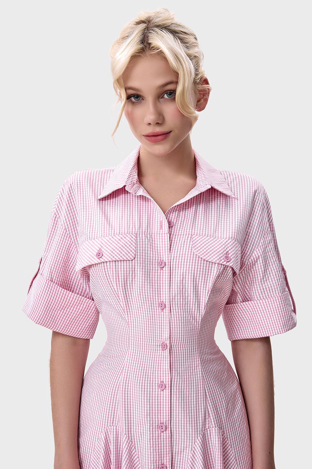 Cotton Midi Shirt Dress