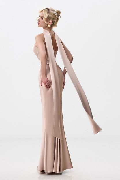 Satin High-Waisted Maxi Skirt