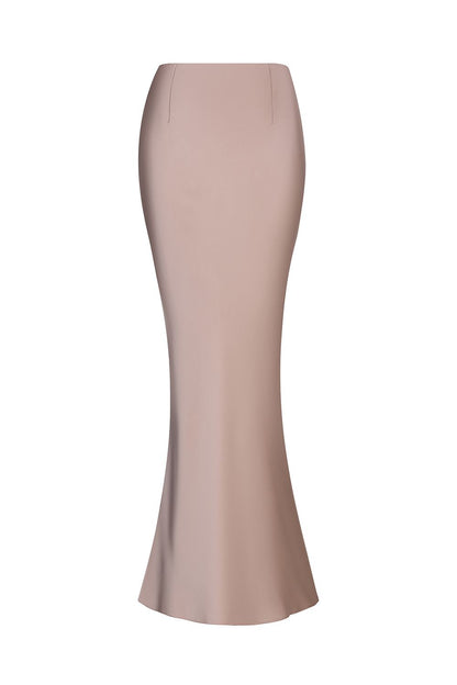 Satin High-Waisted Maxi Skirt