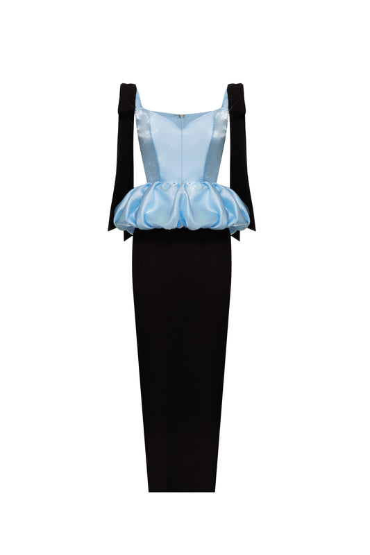 Sculpted Peplum Dress