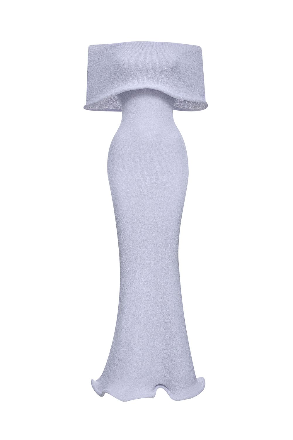 Fitted Knit Dress with Hem Detail