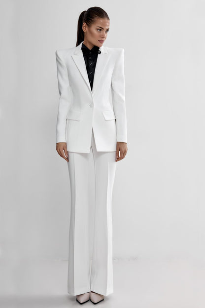 Flared suit trousers