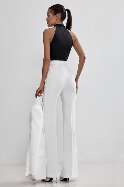 Flared suit trousers