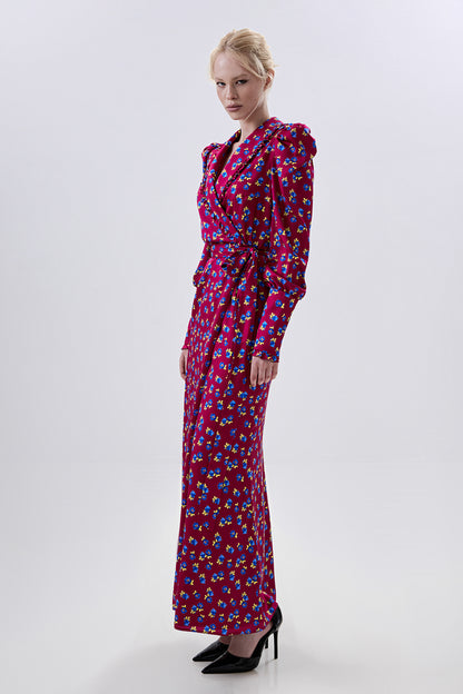 Floral Wrap Maxi Dress