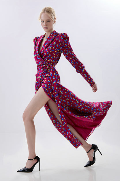 Floral Wrap Maxi Dress