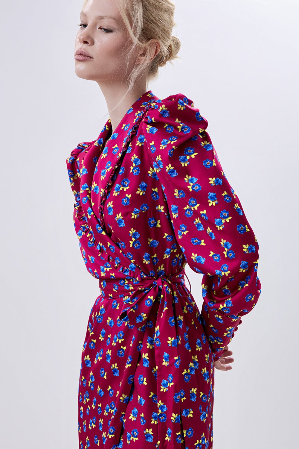Floral Wrap Maxi Dress