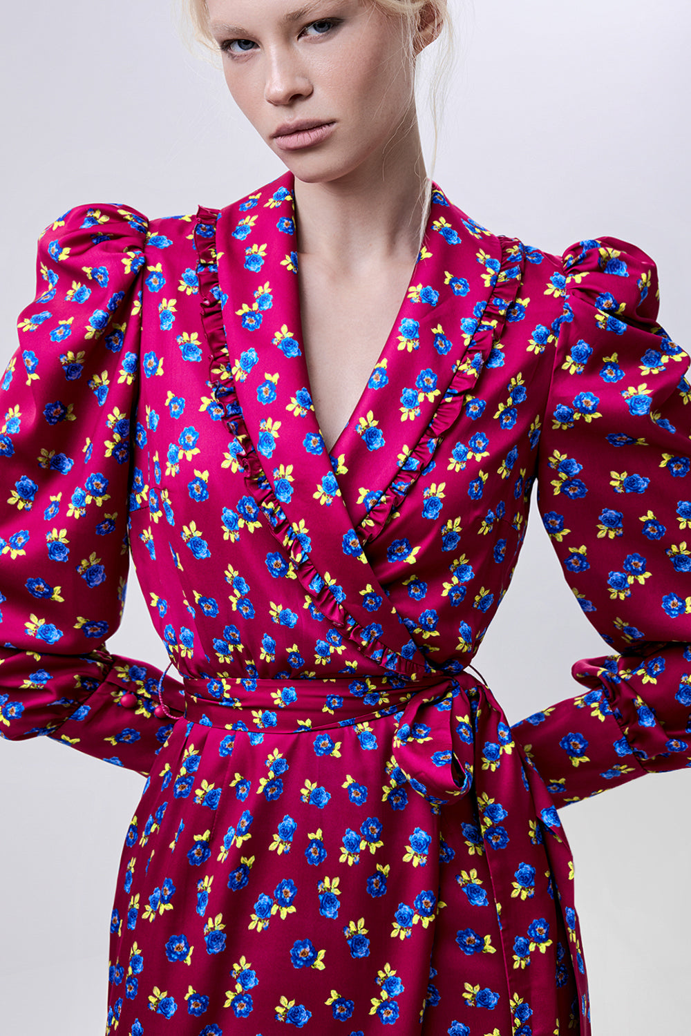 Floral Wrap Maxi Dress