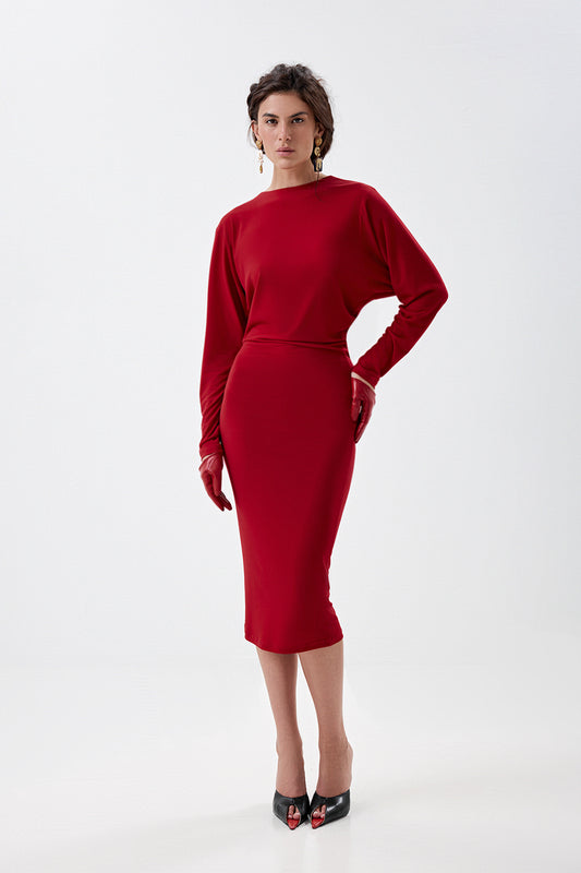 Dress with a statement back cutout