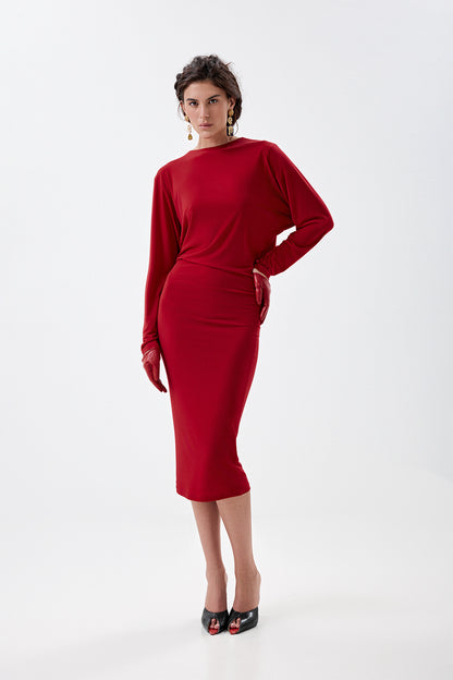 Dress with a statement back cutout
