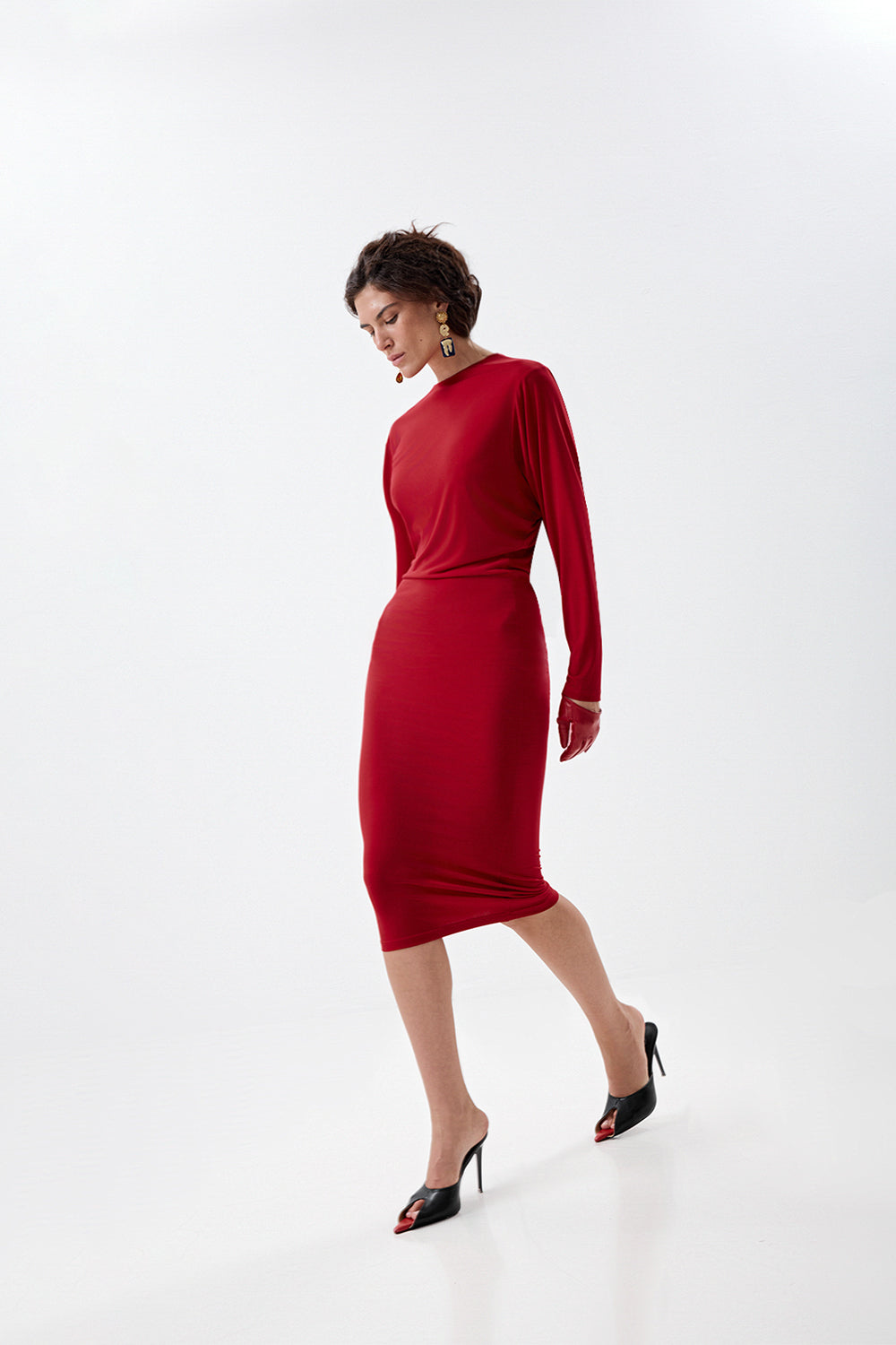 Dress with a statement back cutout