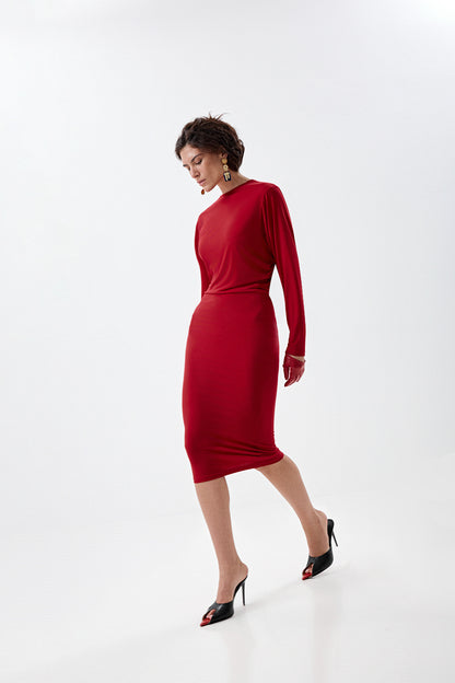 Dress with a statement back cutout