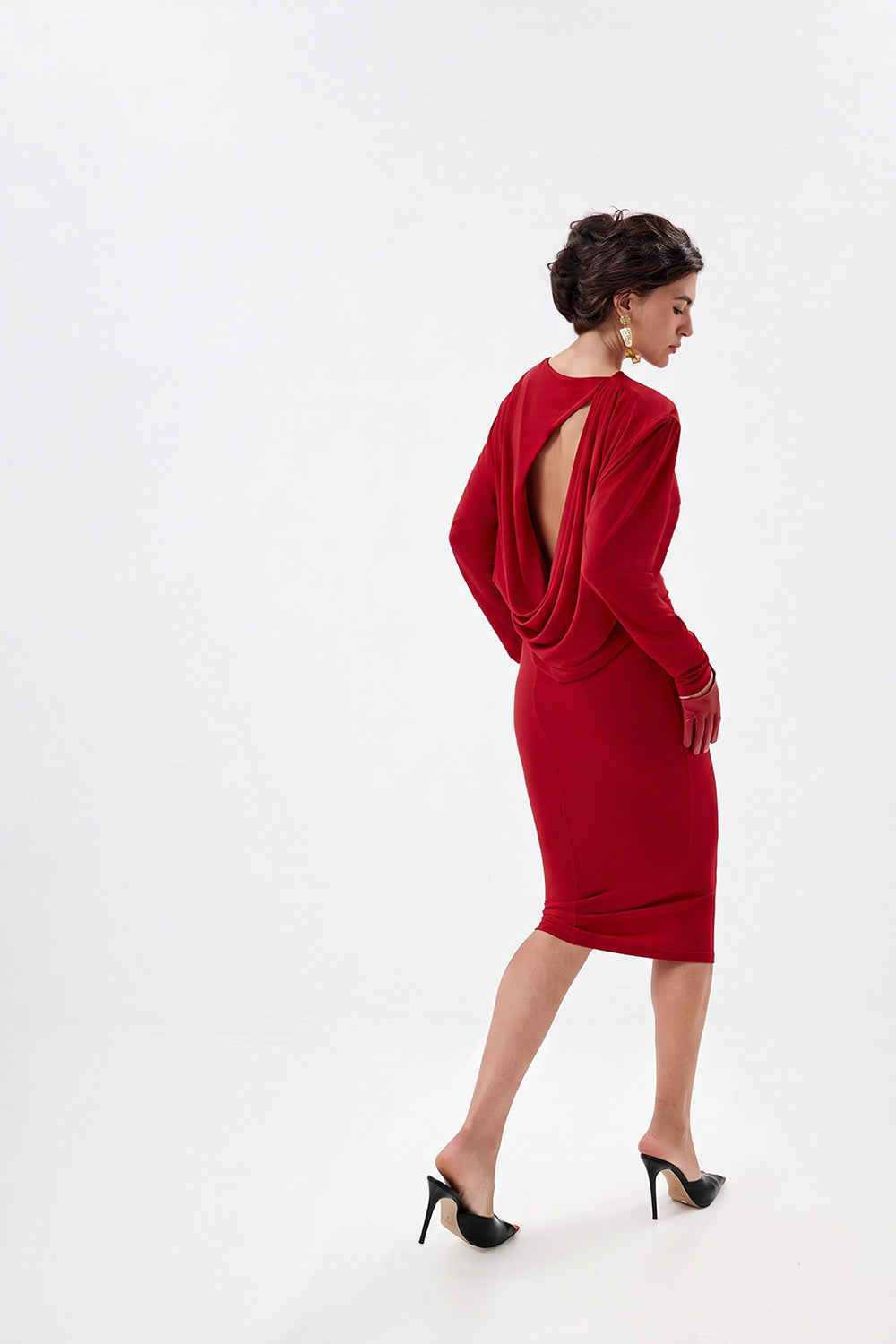 Dress with a statement back cutout