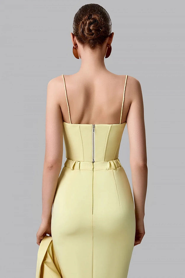 High-Waisted Slit Skirt