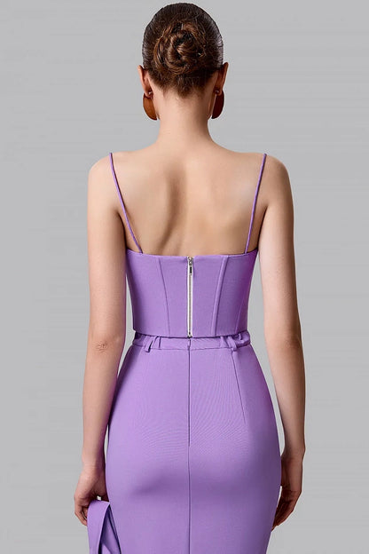 Fitted Corset with Thin Straps