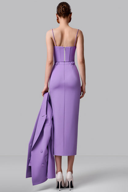 High-Waisted Slit Skirt