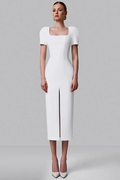 Structured Shoulder Dress