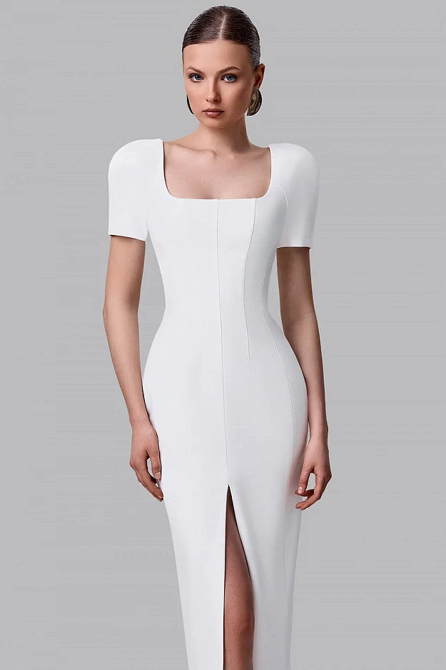 Structured Shoulder Dress