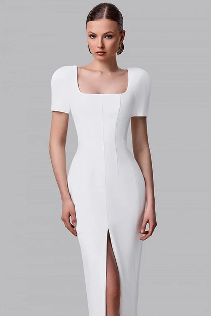 Structured Shoulder Dress