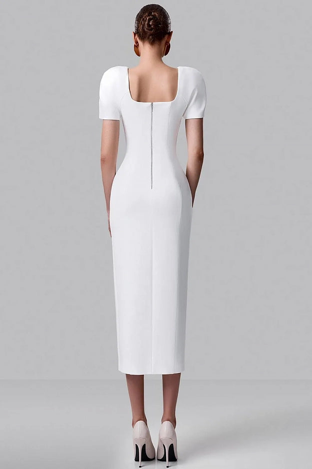 Structured Shoulder Dress