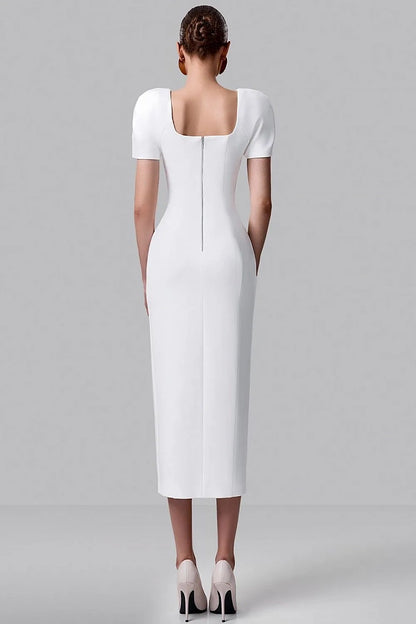 Structured Shoulder Dress