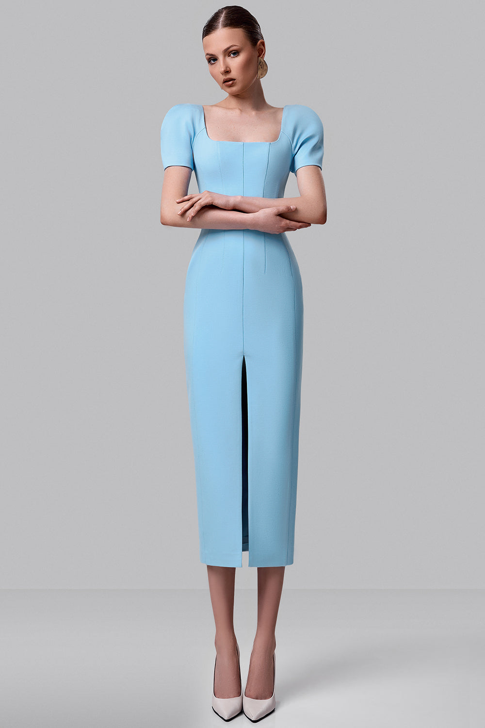 Structured Shoulder Dress