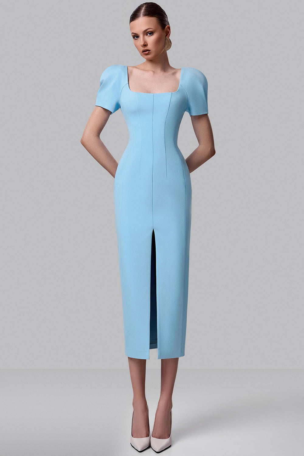 Structured Shoulder Dress