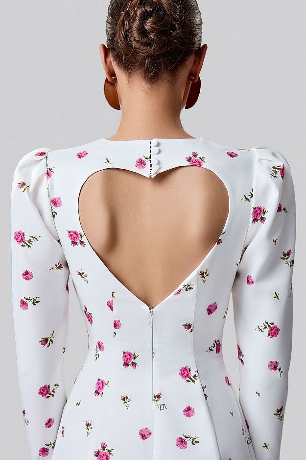 Mini Dress with Heart Back Cut-Out