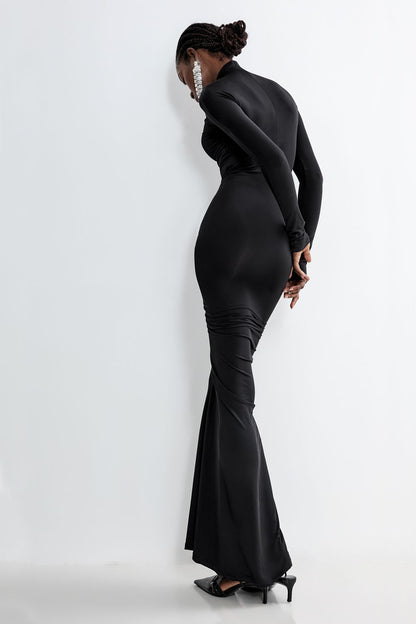 Ruched Jersey Midi Dress
