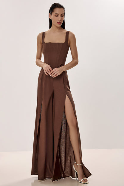 Linen Trousers with Side Slits