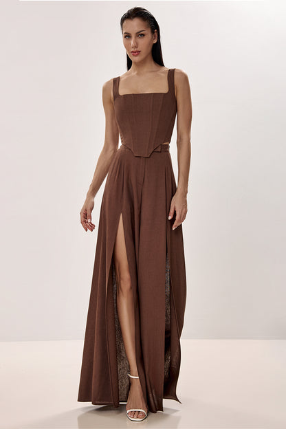 Linen Corset with Sculpted Silhouette