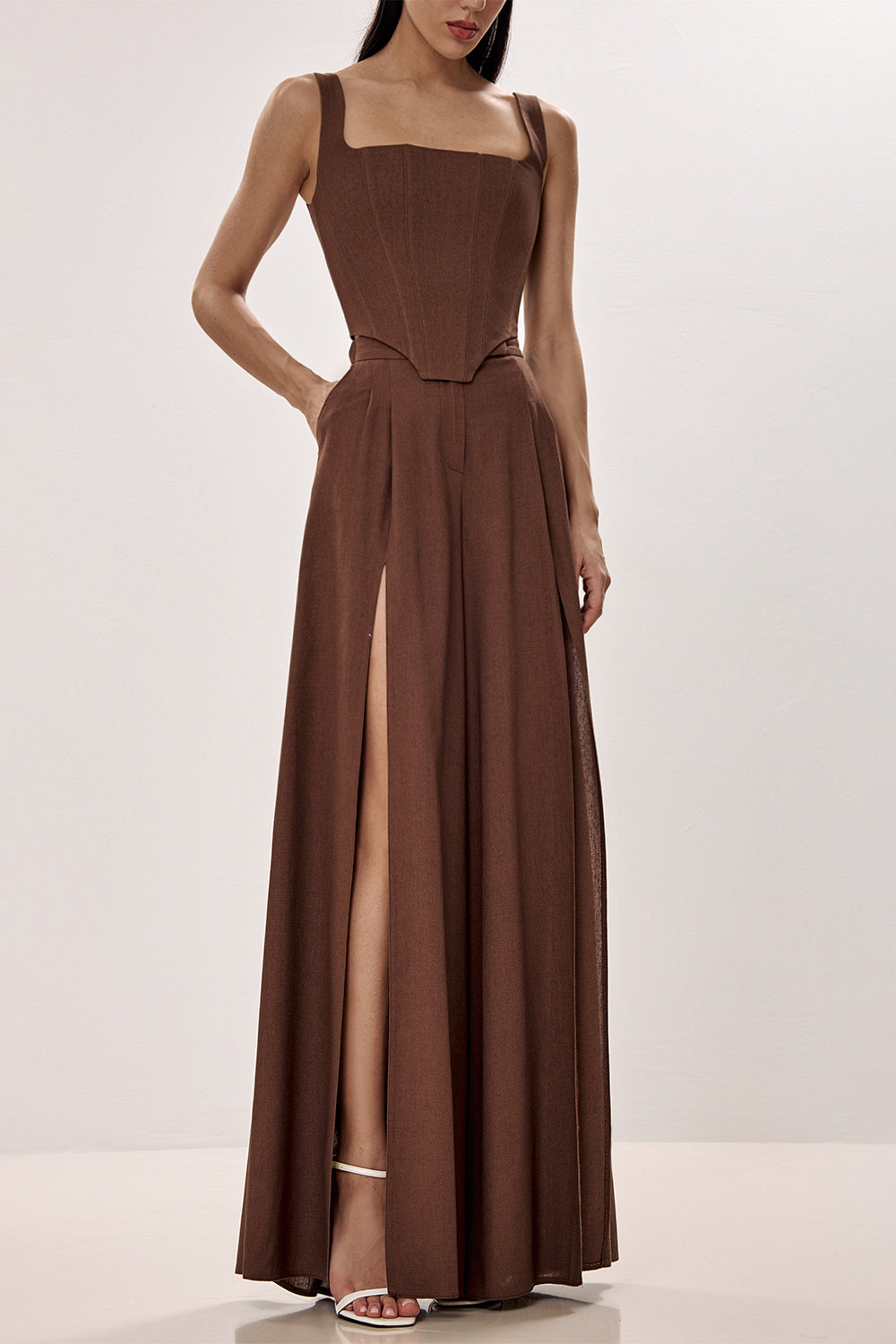 Linen Corset with Sculpted Silhouette