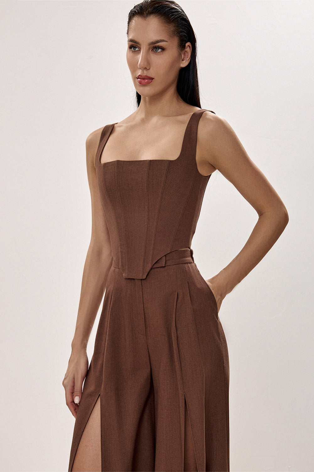 Linen Corset with Sculpted Silhouette