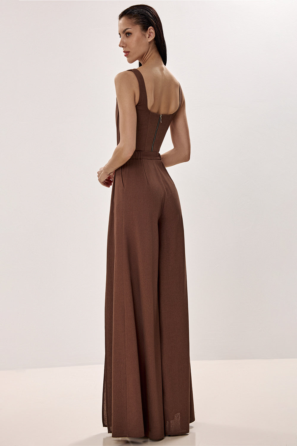 Linen Trousers with Side Slits