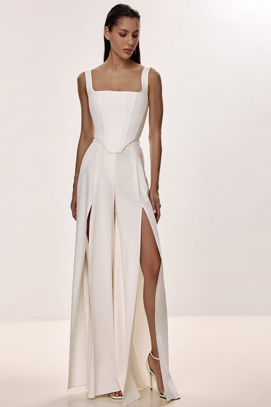 Linen Corset with Sculpted Silhouette