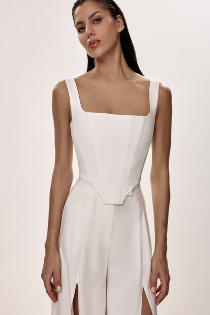 Linen Corset with Sculpted Silhouette