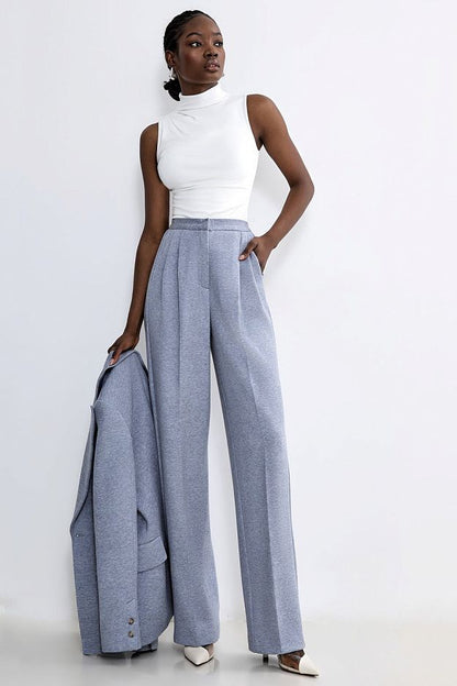 High-Rise Knit Pants