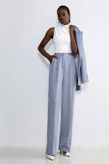 High-Rise Knit Pants