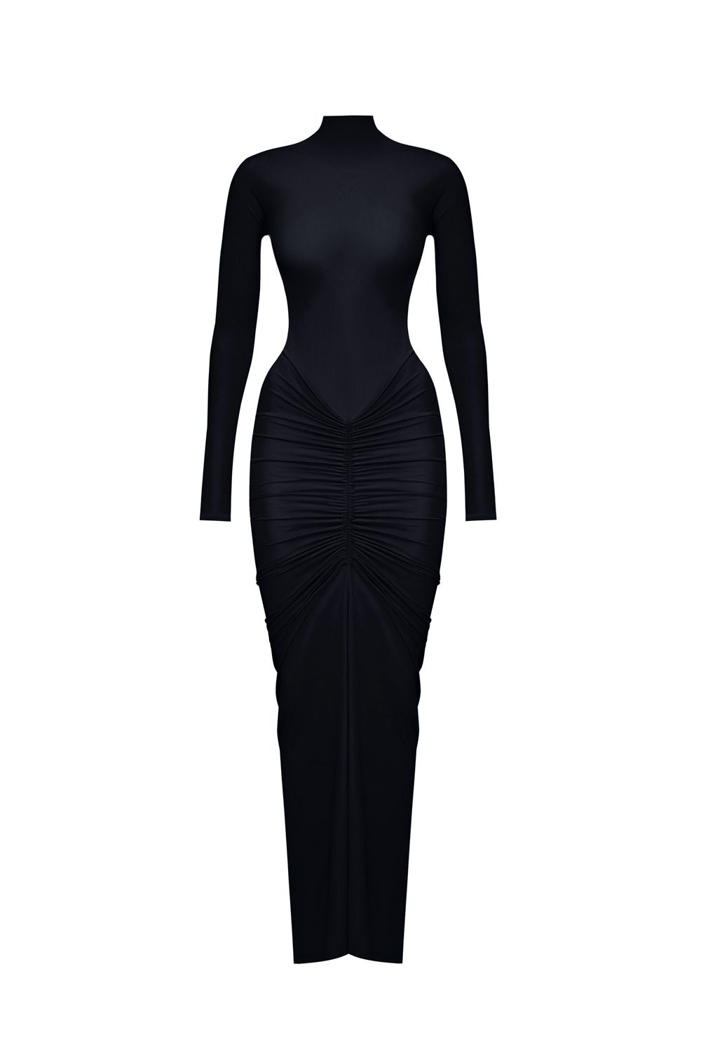Ruched Jersey Midi Dress