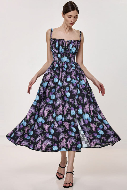 Floral Print Midi Dress