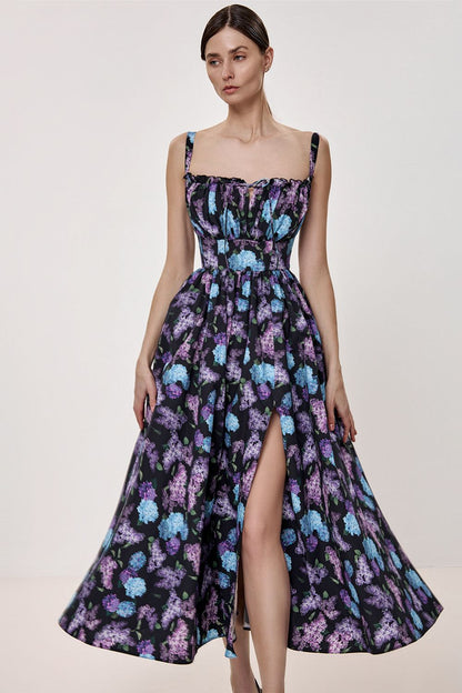 Floral Print Midi Dress